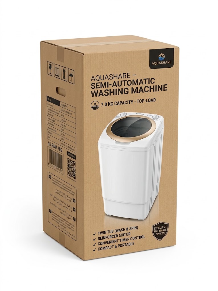 Maquina de Lavar Tanquinho Semiautomático Brandbox Compact – Edição Bronze