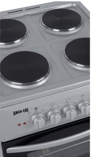Fogão Elétrico ANGO-ERI 4 Bocas com Forno – Inox