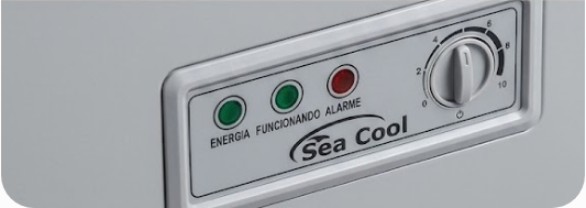 Arca-Freezer Horizontal Sea Cool – Prata Metálico com Tampo Cego