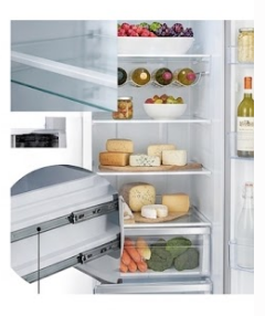 Geladeira Side by Side Husky Black Glass – Duas Portas com Dispenser de Água e Painel Digital