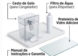 Geladeira-Refrigerador French Door SPJ Inox 4 Portas – No Frost com Dispenser de Água