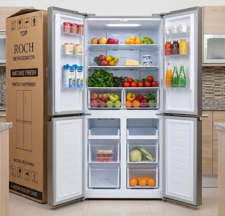 Geladeira-Frigorífico Roch French Door Nature Fresh 4 Portas Inox (Com Dispensador de Água)