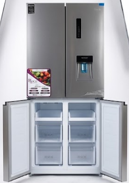 Geladeira-Frigorífico Roch French Door Nature Fresh 4 Portas Inox (Com Dispensador de Água)