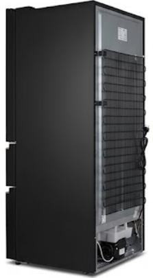 Geladeira-Frigorífico Indemax French Door Cross Door Black Glass (Com Puxadores Rose Gold e Painel Digital)