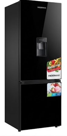 Geladeira-Frigorífico Combinado Indemax Black Glass 2 Portas (Com Dispensador de Água)