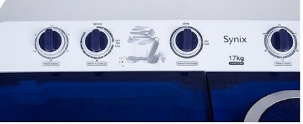Máquina de Lavar e Centrifugar Semiautomática Syinix Duas Cubas 17kg (Twin Tub)