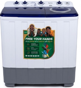 Máquina de Lavar e Centrifugar Semiautomática Syinix Duas Cubas 17kg (Twin Tub)