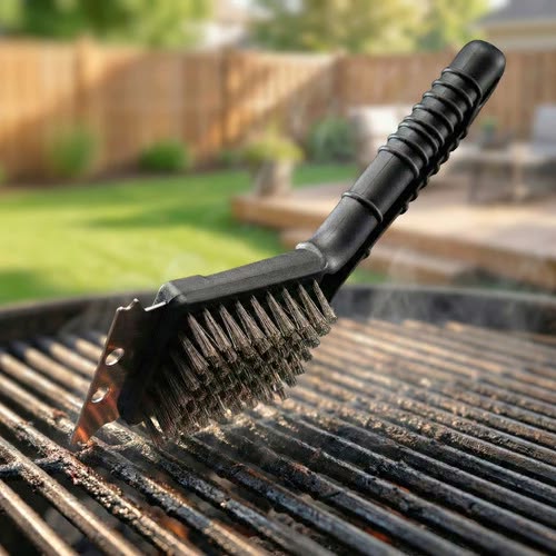 Escova Para Grelhas Churrasco com Cerdas Aço 44 cm-Tramontina - Image 6